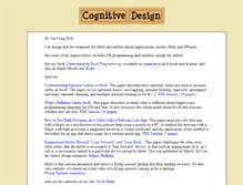 Tablet Screenshot of cognitivedesign.com